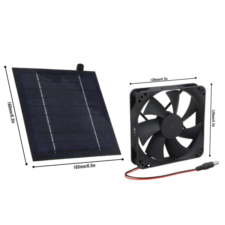 Al-043 20W Solar Mini Fan Bathroom Kitchen Solar Exhaust Fan - Others by buy2fix | Online Shopping UK | buy2fix