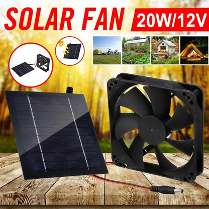 Al-043 20W Solar Mini Fan Bathroom Kitchen Solar Exhaust Fan - Others by buy2fix | Online Shopping UK | buy2fix