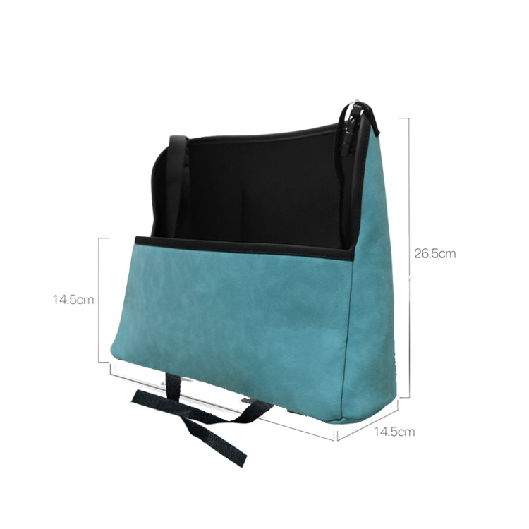 DE RAN FU Car Seat Storage Bag Chair Back Fur Leather Storage Bag(Blue) - In Car by DE RAN FU | Online Shopping UK | buy2fix