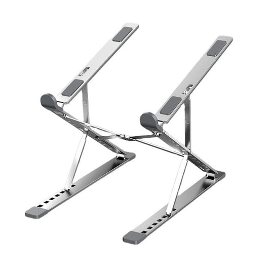 N8 Double-layer Foldable Lifting Aluminum Alloy Laptop Heat Dissipation Stand, Color: Silver - Computer & Networking by buy2fix | Online Shopping UK | buy2fix