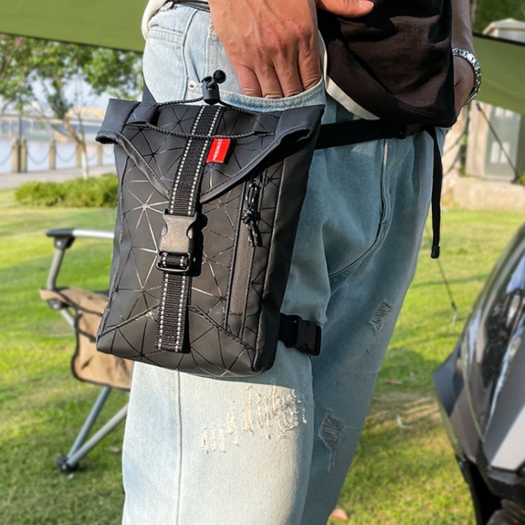 MESOROCK Outdoor Sports Motorcycle Leg Bag Waterproof Reflective Large Capacity Waist Bag(Black) - In Car by MESOROCK | Online Shopping UK | buy2fix