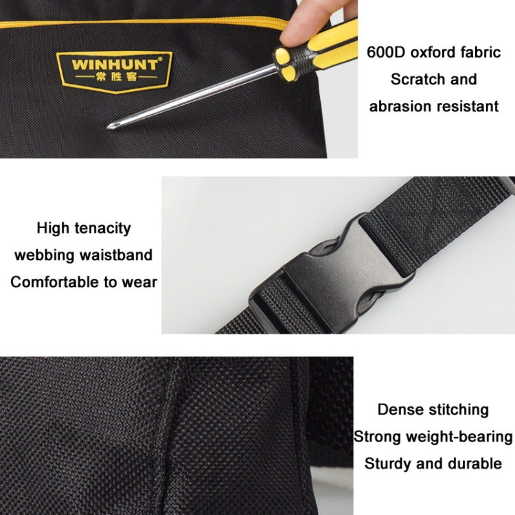 WINHUNT WH017 Multi-purpose Electrician Repair Tool Storage Belt Pouch(26.5x17.5cm) - Storage Bags & Boxes by WINHUNT | Online Shopping UK | buy2fix