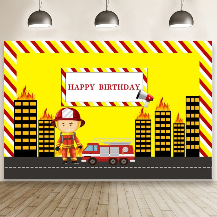 1.5m x 1m  Construction Vehicle Series Happy Birthday Photography Background Cloth(Mdv00452) - Camera Accessories by buy2fix | Online Shopping UK | buy2fix