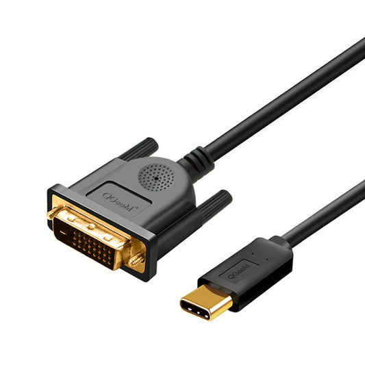 QGeeM QG-UA18 1920x1080P USB-C/Type-C To DVI Video Cable, Length: 1.2m -  by QGeeM | Online Shopping UK | buy2fix