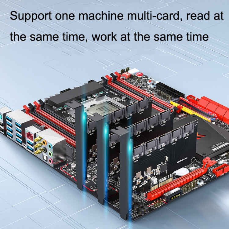 PCIE X1 To 16 Ports SATA3.0 Rotary Card Computer Desktop Solid State Hard Disk - Add-on Cards by buy2fix | Online Shopping UK | buy2fix