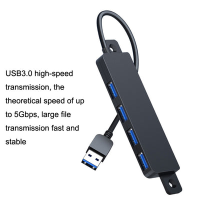 HS080-R USB3.0 30cm 4 Ports Collection High Speed HUB Extensors - USB 3.0 HUB by buy2fix | Online Shopping UK | buy2fix