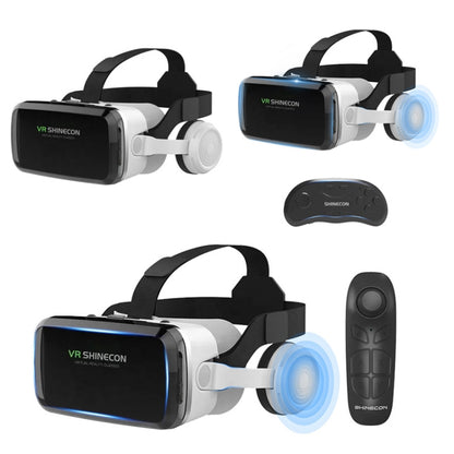 VRSHINECON G04BS+B03 Handle 3D Virtual Reality Helmet VR Glasses With Bluetooth Headset - Consumer Electronics by VRSHINECON | Online Shopping UK | buy2fix