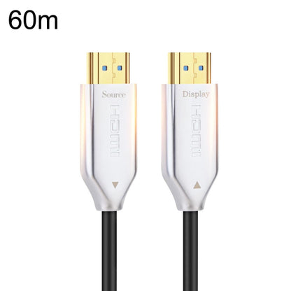 2.0 Version HDMI Fiber Optical Line 4K Ultra High Clear Line Monitor Connecting Cable, Length: 60m With Shaft(White) - Cable by buy2fix | Online Shopping UK | buy2fix