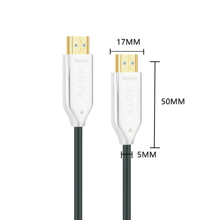 2.0 Version HDMI Fiber Optical Line 4K Ultra High Clear Line Monitor Connecting Cable, Length: 80m With Shaft(White) - Cable by buy2fix | Online Shopping UK | buy2fix