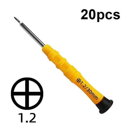 20pcs Mini Screwdriver Anti-Slip Mobile Phone Disassembly Maintenance Tools, Series: 1.2 Phillips - Repair & Spare Parts by buy2fix | Online Shopping UK | buy2fix