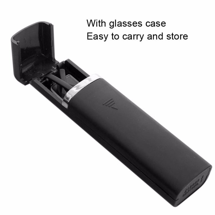 TR90 Seniors Clear Glasses With Portable Case Lightweight Presbyopic Glasses, Degree: +2.00(Blue) - Presbyopic Glasses by buy2fix | Online Shopping UK | buy2fix
