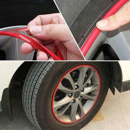 8m/roll Car Wheel General Sticker Modified Protection Sticker Anti-collision Strip(Orange) - In Car by buy2fix | Online Shopping UK | buy2fix