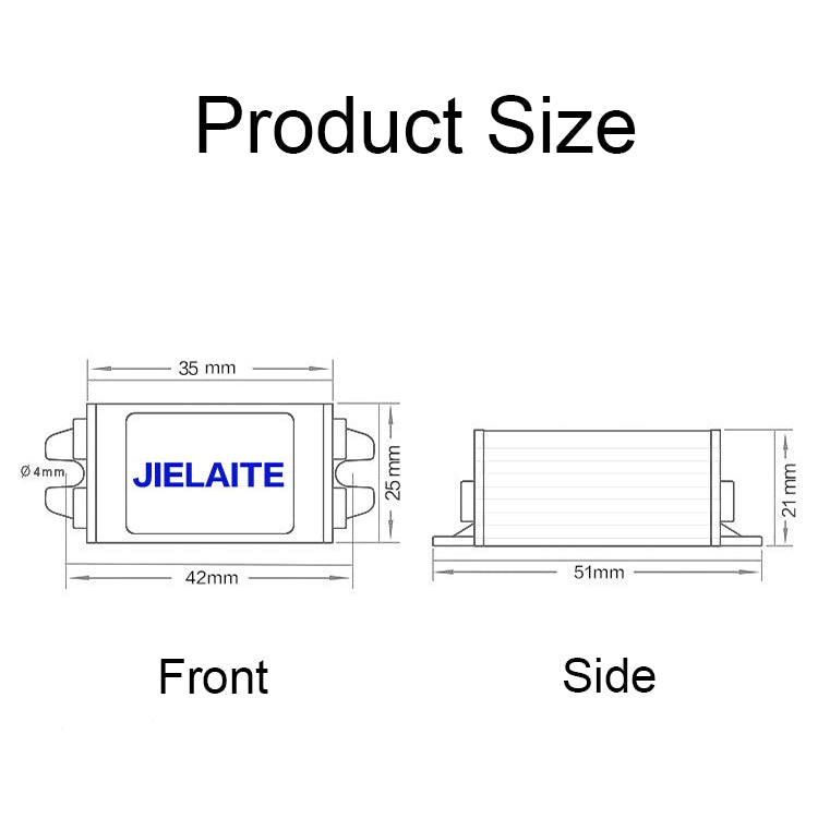 JIELAITE LK1253 15W Aluminum Alloy Intelligent Protection Waterproof Car Power Converter(12V to 6V/3A) - In Car by JIELAITE | Online Shopping UK | buy2fix