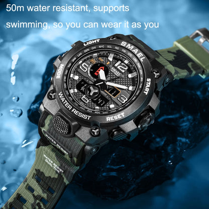 SMAEL 1545D Chronograph Calendar Alarm Clock Night Light Waterproof Watch Outdoor Men Watch(Orange) - Sport Watches by SMAEL | Online Shopping UK | buy2fix