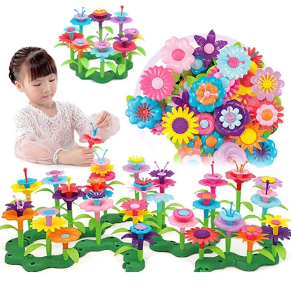 90pcs/set Children Intellectual Development DIY Assembly Flower Arrangement Toys - Building Blocks by buy2fix | Online Shopping UK | buy2fix