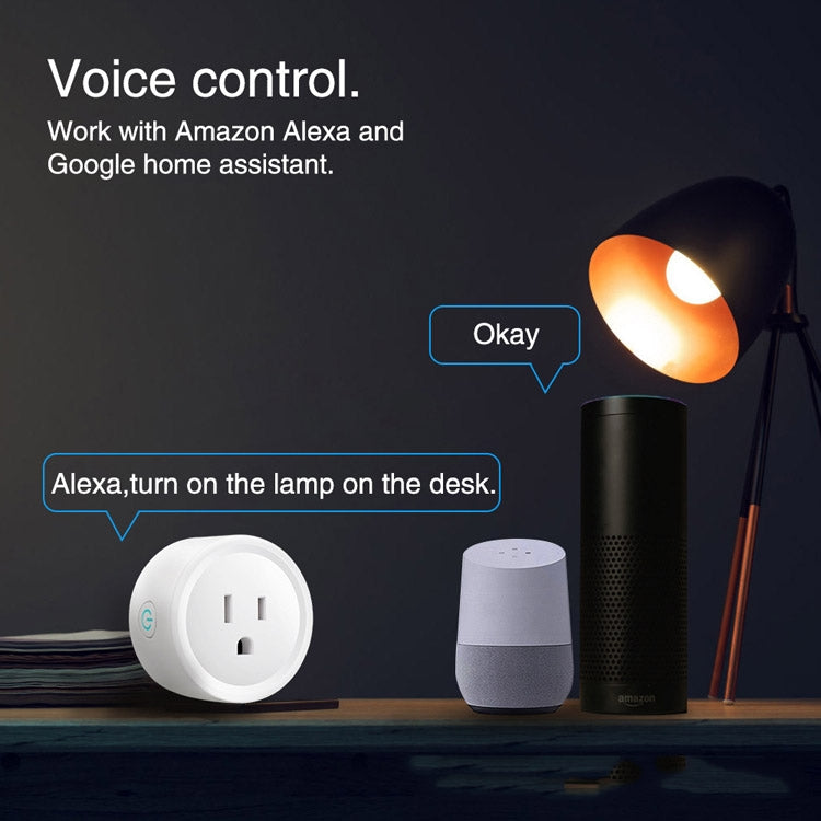 Tuya Smart App Wifi Smart Socket Phone Remote Timing Voice Switch Supports Alexa UK Plug, Style: 20A Power Model - Smart Socket by buy2fix | Online Shopping UK | buy2fix