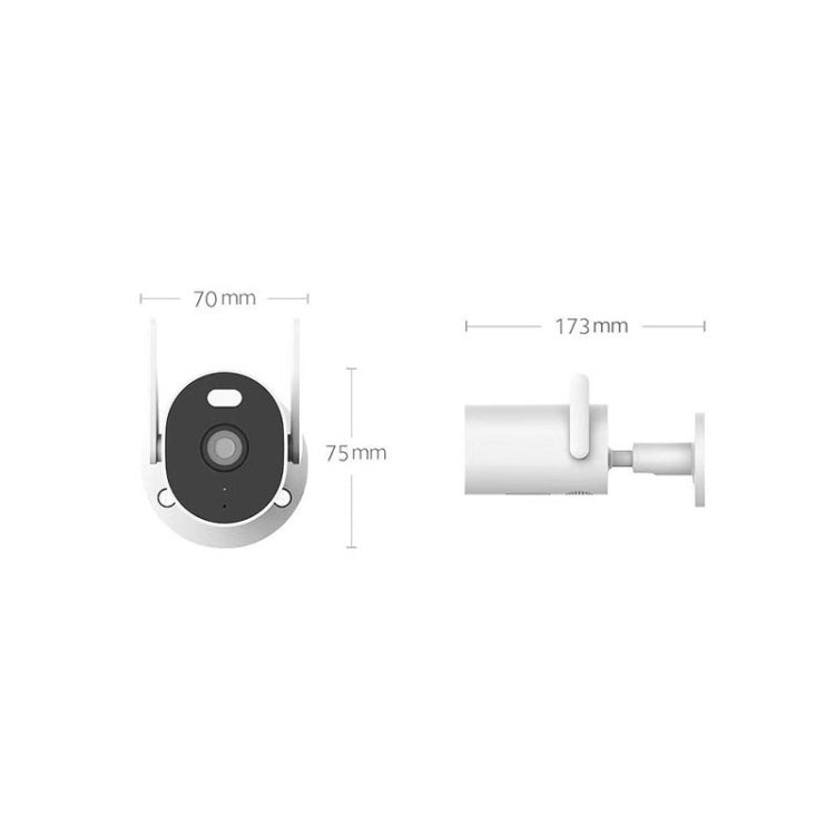 Original Xiaomi AW300 WiFi Smart Outdoor Camera 2K Full Color Night Vision IP66 Waterproof Video Surveillance Webcam, US Plug(White) - Bullet Camera by Xiaomi | Online Shopping UK | buy2fix