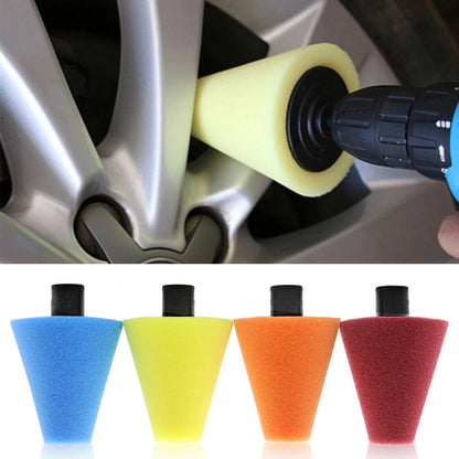 Car Cone Wheel Polishing Sponge M14 Detail Waxing Sponge Wheel(Blue) - In Car by buy2fix | Online Shopping UK | buy2fix