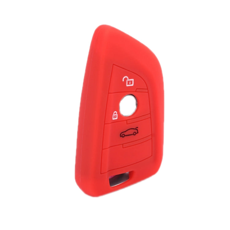 For BMW 1 Series X4/X2/XM5 2pcs Soft Silicone Remote Key Cover(Red) - In Car by buy2fix | Online Shopping UK | buy2fix