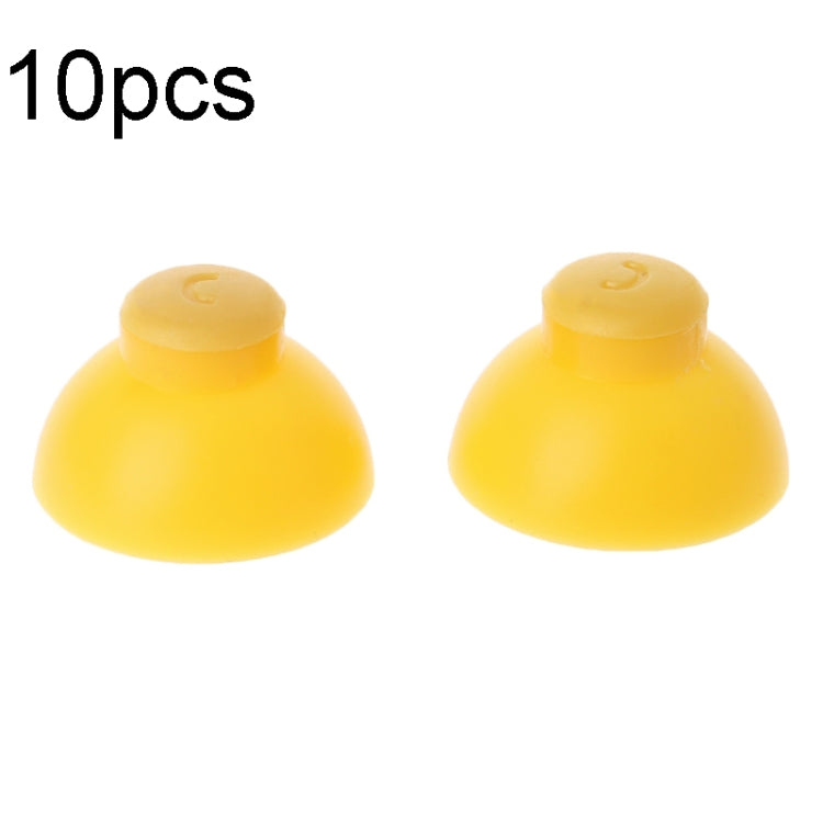 For Nintendo Gamecube NGC Controller 10pcs Joystick Cap Replacement Parts(Yellow) - Repair & Spare Parts by buy2fix | Online Shopping UK | buy2fix