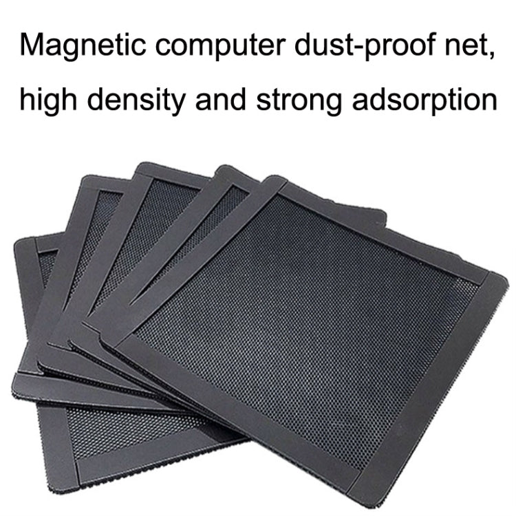 10pcs 12cm Punching Magnetic Suction PVC Cooling Fan Dust Net Desktop Computer Industrial Fan Filter Cover -  by buy2fix | Online Shopping UK | buy2fix