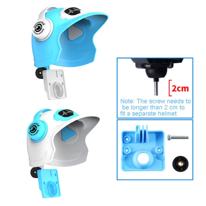 Small Helmet Sunscreen Phone Stand Bracket Motorcycle Mobile Phone Holder,Spec: White Helmet -  by buy2fix | Online Shopping UK | buy2fix