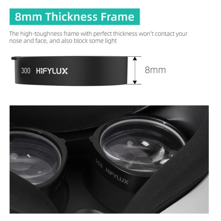 For Oculus Quest 2 Hifylux Q2-QF11 1pair Myopia Lens Frame Aspheric Resin VR Glasses Accessories(600 Degrees) - Consumer Electronics by Hifylux | Online Shopping UK | buy2fix