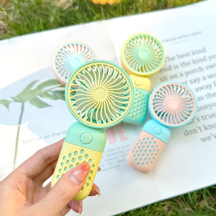 Z8 Handheld Cute Mini USB Fan Portable Dormitory Desktop Fan(Green) - Electric Fans by buy2fix | Online Shopping UK | buy2fix