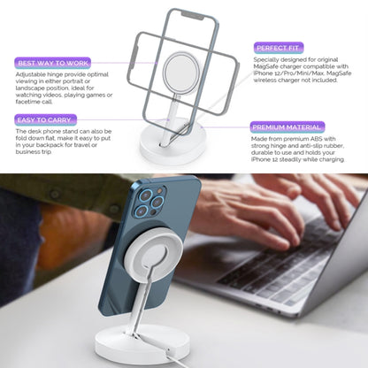 For IPhone12/13/14 Series AhaStyle PT137 Magnetic Charging Stand - Desktop Holder by AhaStyle | Online Shopping UK | buy2fix