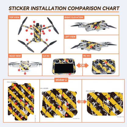 For DJI Mini 3 Pro Remote Control Body Sticker ,Spec: RC-N1 Without Screen(Domineering Eagle) - Stickers by RCSTQ | Online Shopping UK | buy2fix