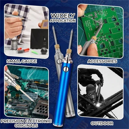5V 8W Wireless Charging Iron 510 Interface Welding Repair Tools(Blue) - Electric Soldering Iron by buy2fix | Online Shopping UK | buy2fix