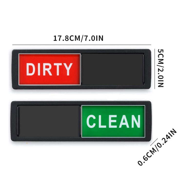 Dishwasher Magnet Clean Dirty Sign Double-Sided Refrigerator Magnet(Silver-Blue Gray) - Dish Washers & Accessories by buy2fix | Online Shopping UK | buy2fix