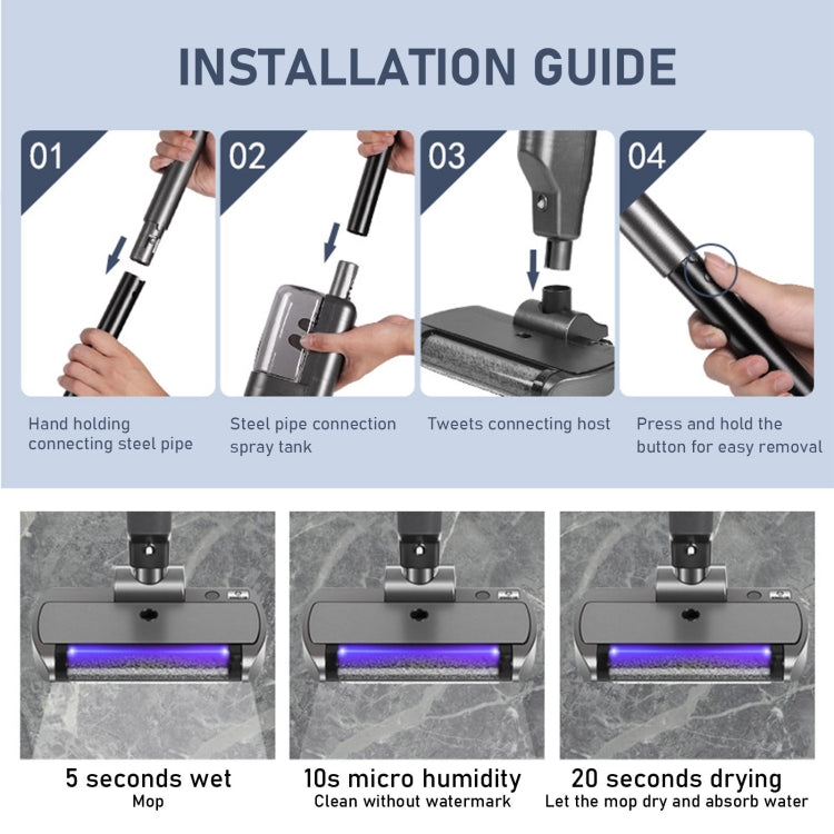 XM001 Smart Wireless Electric Vacuum Cleaner Sweeping and Mopping Integrated Floor Washer, Spec: 4800pa White - Handheld Cleaner & Mops by buy2fix | Online Shopping UK | buy2fix