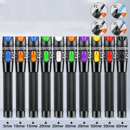 1-60 km Optical Fiber Red Light Pen 5/10/15/20/30/50/60MW Red Light Source Light Pen, Specification: 15mW Blue+Orange - Fiber Receiver by buy2fix | Online Shopping UK | buy2fix