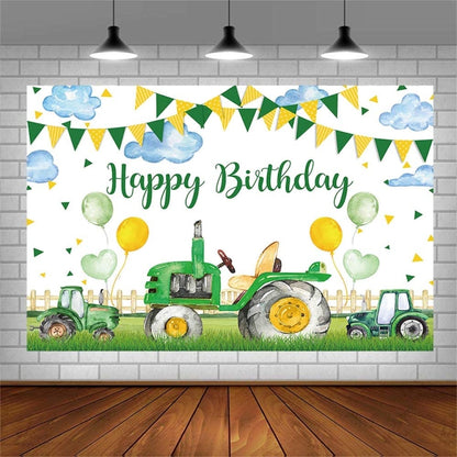 180x270cm Farm Tractor Photography Backdrop Cloth Birthday Party Decoration Supplies -  by buy2fix | Online Shopping UK | buy2fix