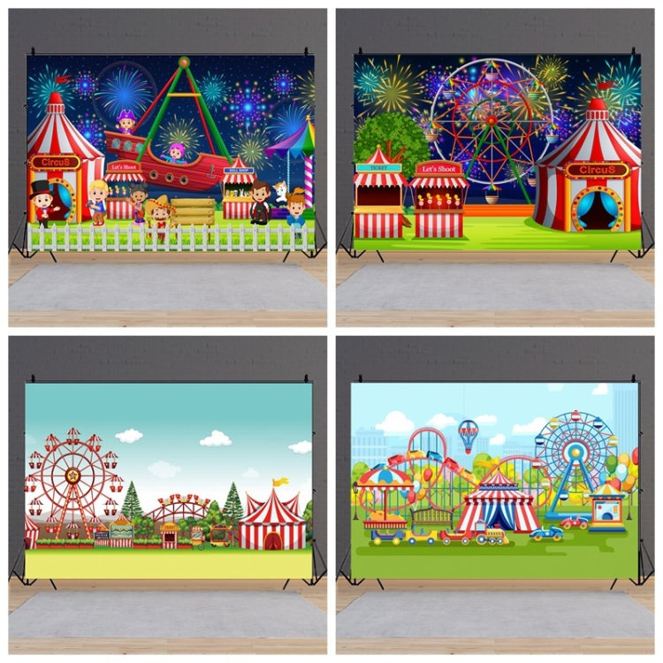 150 x 100cm Circus Amusement Park Ferris Wheel Photography Background Cloth(MDA07160) -  by buy2fix | Online Shopping UK | buy2fix