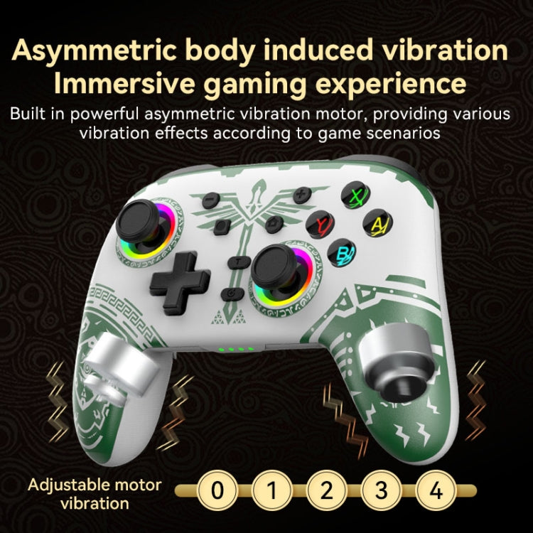 Wireless Bluetooth Somatosensory Vibration Gamepad for Nintendo Switch/Switch PRO, Color: Black Gold - Gamepads by buy2fix | Online Shopping UK | buy2fix