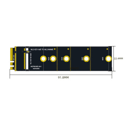 M2 KEY A/E to NVME KEY-M Adapter Expansion Card WIFI Interface - Add-on Cards by buy2fix | Online Shopping UK | buy2fix