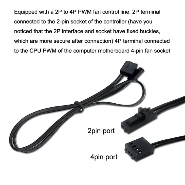 PWM Fan Hub Desktop Computer CPU Fan Expander Supports 3Pin&4Pin(Black) - Others by buy2fix | Online Shopping UK | buy2fix