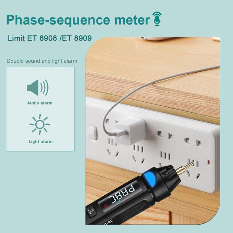 WinAPEX  ET8908  Digital Multimeter Voltage Test Pen Capacitance Meter Diode NVC Tester - Digital Multimeter by WinAPEX | Online Shopping UK | buy2fix