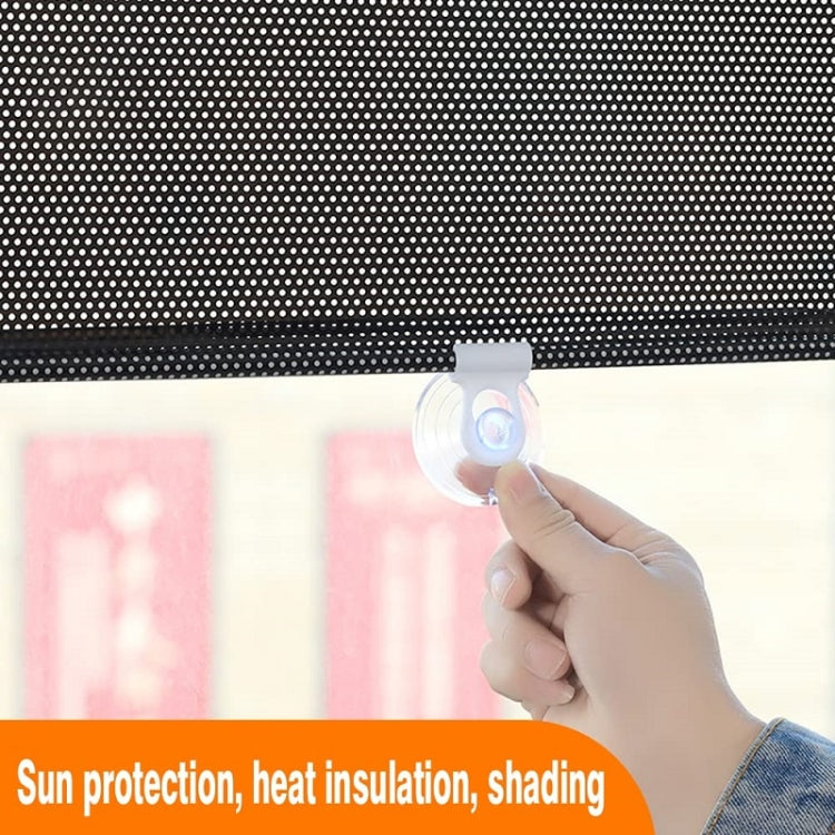 68x125cm Mesh Black Suction Cup Telescopic Car Sun Protection Blackout Curtain - Window Foils & Solar Protection by buy2fix | Online Shopping UK | buy2fix