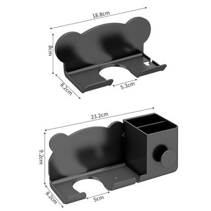 For Dyson Hair Dryer Wall-Mounted Holder Bathroom Shelf Storage Rack, Style: 3pcs Simple  Gray - Hair Dryers & Accessories by buy2fix | Online Shopping UK | buy2fix