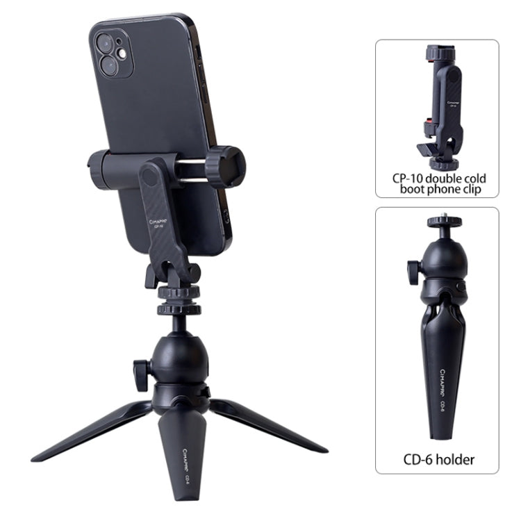 Cimapro Swivel Cold Boot Camera Phone Mount Bracket External Tripod(White) - Other Accessories by Cimapro | Online Shopping UK | buy2fix