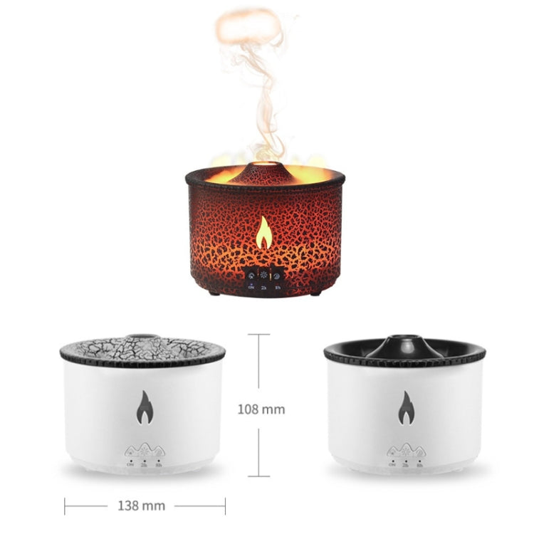 Volcanic Essential Oil Aroma Diffuser Ultrasonic Air Humidifier, Model: Monochrome(EU Plug) - Air Purifiers & Accessories by buy2fix | Online Shopping UK | buy2fix