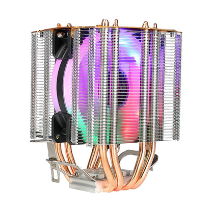 EVESKY 500 Desktop Computer 4 Copper Tube Mute CPU Cooling Fan, Color: Color Single Fan - Fan Cooling by EVESKY | Online Shopping UK | buy2fix