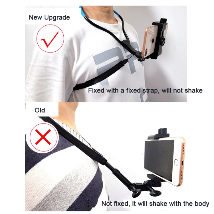 TUYU Camera Neck Holder Mobile Phone Chest Strap Mount  For Video Shooting//POV, Spec: Standard (Black) - Stand by buy2fix | Online Shopping UK | buy2fix