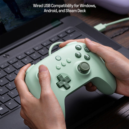 8BitDo Youth Edition Wired Gaming Controller For PC / Windows 10 / 11 / Steam Deck / Raspberry Pi / Android(Green) - Other Accessories by 8BitDo | Online Shopping UK | buy2fix