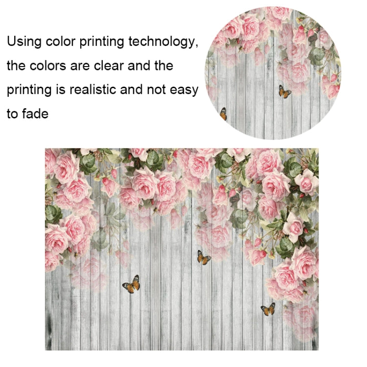 1.25x0.8m Wood Grain Flower Branch Props 3D Simulation Photography Background Cloth, Style: C-4065 - Wood Floor by buy2fix | Online Shopping UK | buy2fix