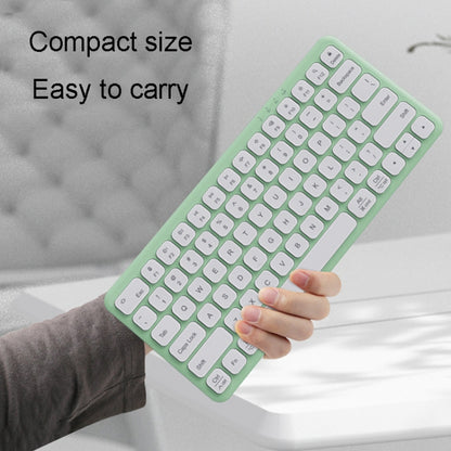 B087 2.4G Portable 78 Keys Dual Mode Wireless Bluetooth Keyboard And Mouse, Style: Keyboard Mouse Set Pink - Wireless Keyboard by buy2fix | Online Shopping UK | buy2fix