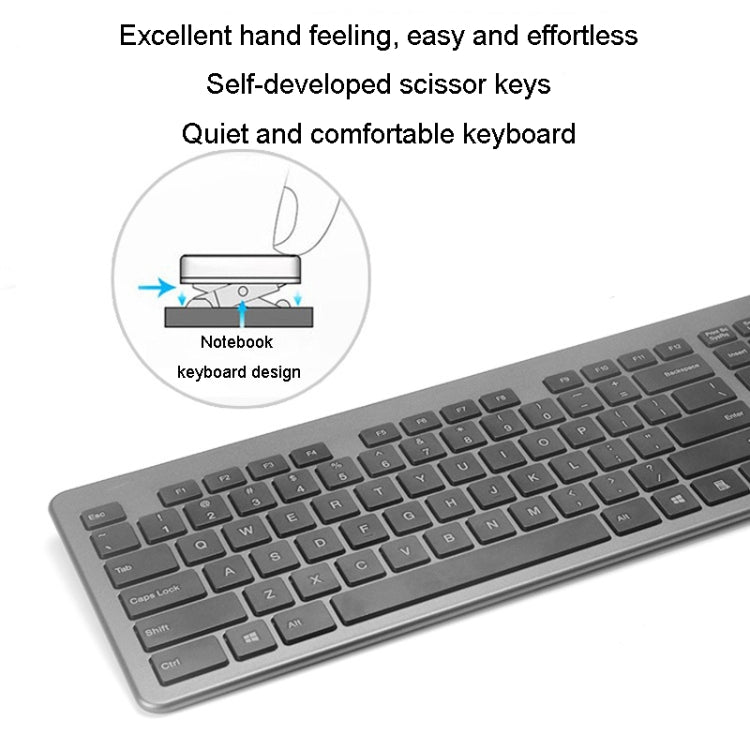 B035 104 Keys Wired Computer Keyboard Lightweight Universal Keypad(Grey) - Wired Keyboard by buy2fix | Online Shopping UK | buy2fix